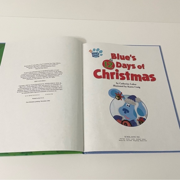2002 Blues Clues 12 Days of Christmas Book - Picture 10 of 16